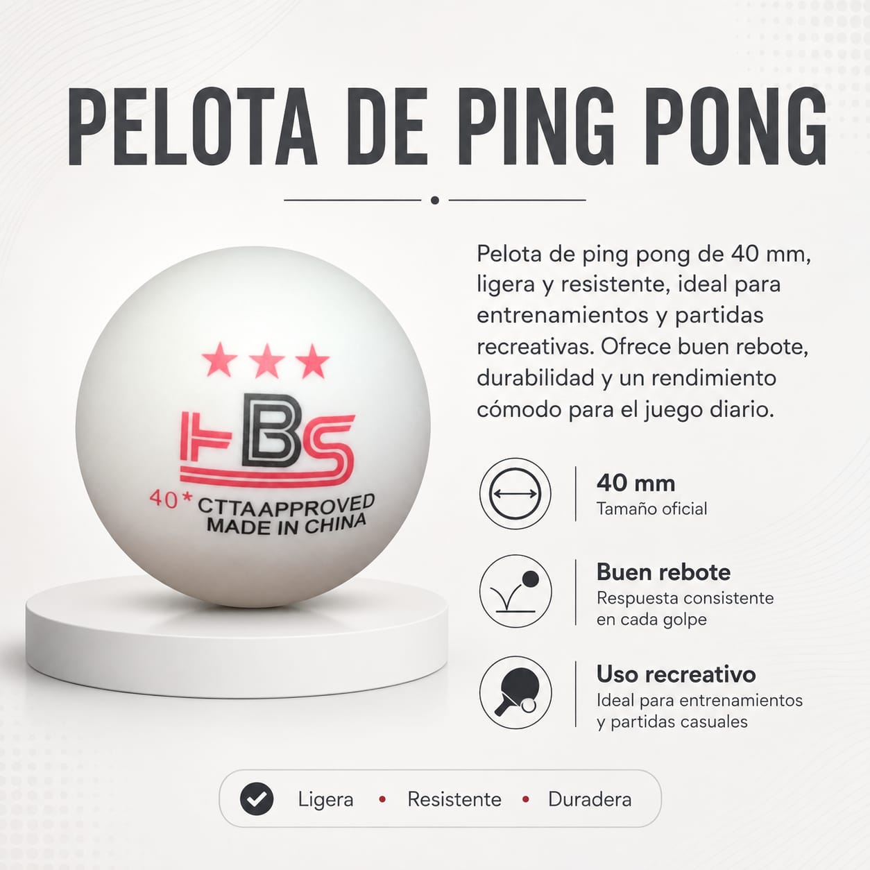 PELOTA DE PING PONG